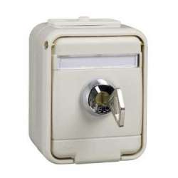 SE Aquatop наруж Бел Розетка с/з с замком (2ключа), с крышкой, в сборе арт. 455010