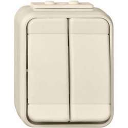 SE Aquatop наруж Беж Кнопка для выключателя 2-клавишного IP44, в сборе арт. 452500