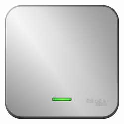 SE Blanca наруж Алюминий Переключатель 1-клавишный с подсветкой 10А, 250B, изолир. пластина арт. BLNVA106113