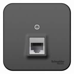 SE Blanca наруж Антрацит Розетка компьютерная RJ45, кат.5E, изолир. пластина арт. BLNIA045006