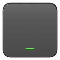 SE Blanca наруж Антрацит Выключатель 1-клавишный с подсветкой , 10А, 250B, изолир. пластина арт. BLNVA101116