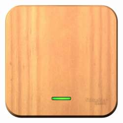 SE Blanca наруж Ясень Выключатель 1-клавишный с подсветкой, 10А, 250B арт. BLNVA101105