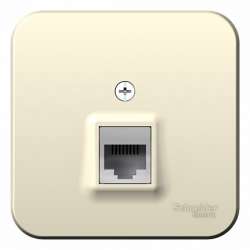 SE Blanca наруж Молочная Розетка компьютерная RJ45, кат.5E, изолир. пластина арт. BLNIA045002