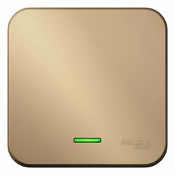 SE Blanca наруж Титан Переключатель 1-клавишный с подсветкой, 10А, 250B, изолир. пластина арт. BLNVA106114