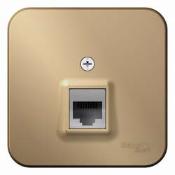 SE Blanca наруж Титан Розетка ТЛФ RJ11 изолир. пластина арт. BLNIA011004