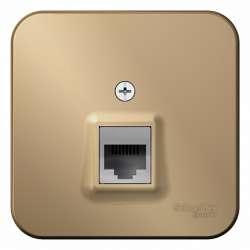 SE Blanca наруж Титан Розетка компьютерная RJ45, кат.5E, изолир. пластина арт. BLNIA045004