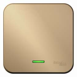 SE Blanca наруж Титан Выключатель 1-клавишный с подсветкой 10А, 250B, изолир. пластина арт. BLNVA101114