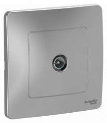 SE Blanca внутр Алюминий Розетка TV арт. BLNTS000013