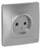 SE Blanca внутр Алюминий Розетка б/з без шторок 16А, 250В арт. BLNRS000013
