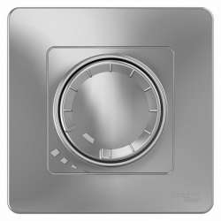 SE Blanca внутр Алюминий Светорегулятор (диммер) поворотно-нажимной 400Вт арт. BLNSS040013