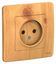 SE Blanca внутр Ясень Розетка б/з без шторок 16А, 250В арт. BLNRS000015