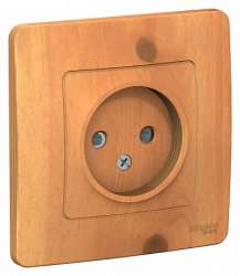 SE Blanca внутр Ясень Розетка б/з со шторками, 16А, 250В арт. BLNRS000115