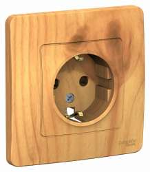 SE Blanca внутр Ясень Розетка с/з без шторок, 16А, 250В арт. BLNRS001015