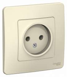 SE Blanca внутр Молочная Розетка б/з без шторок 16А, 250В арт. BLNRS000012