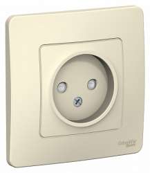 SE Blanca внутр Молочная Розетка б/з со шторками, 16А, 250В арт. BLNRS000112