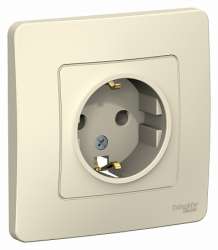 SE Blanca внутр Молочная Розетка с/з без шторок, 16А, 250В арт. BLNRS001012