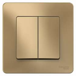 SE Blanca внутр Титан Переключатель 2-клавишный, 10А, 250B арт. BLNVS106604