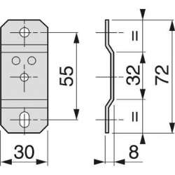 SE Canalis Основание для универсального кронштейна (KBB40ZFMP) арт. KBB40ZFMP