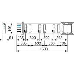 SE Canalis Секция прямая 1,5м 250A арт. KSA250ED4156