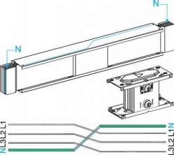 SE Canalis Секция прямая транспоз. нейтрал. провод. (KTA1250TN410) арт. KTA1250TN410
