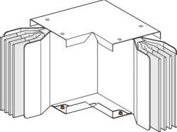 SE Canalis Секция угловая горизонтальная №1 (KTA1250LP4B1) арт. KTA1250LP4B1