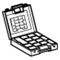 SE Чемодан для хранения:13 отделений для наконечников,1 отделение для щипцов AT1PA7 арт. AT1HB2