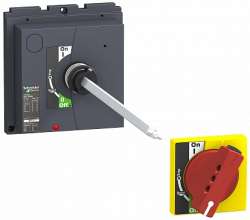 SE Compact NSX Рукоятка поворотная выносная красно/желтая (NSX400/630) арт. LV432600