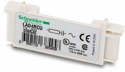 SE Contactors D Telemecanique Модуль ограничения коммутационных перенапряжений RC АС110…240В арт. LAD4RCU