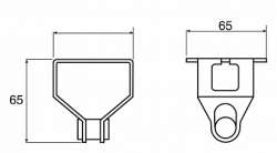 SE Defem Крепление к потолку шарнирное B47/M10 SS316 арт. 1149576