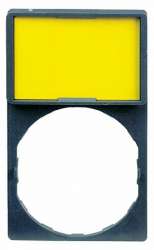 SE Держатель (30х40) для маркировка(18х27) белый/жёлтый фон для кнопок и переключателей XB4, ХВ5 арт. ZBY4101