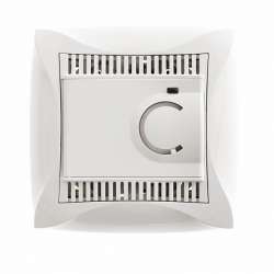 SE Дуэт Бел Регулятор теплого пола с датчиком +5 до +50°C, 10А, в сборе с рамкой арт. WDE000138