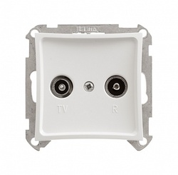 SE Дуэт Бел Розетка TV-FM проходная 11dB арт. WDE000195