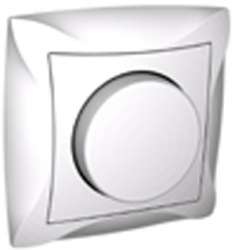 SE Дуэт Бел Светорегулятор (диммер) поворотный, 300Вт, в сборе с рамкой арт. WDE000134