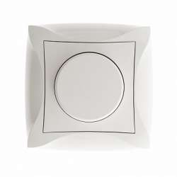 SE Дуэт Бел Светорегулятор поворотно-нажимной 600Вт/ВА, универсальный, в сборе с рамкой арт. WDE000136