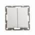 SE Дуэт Бел Выключатель 2-клавишный (сх. 5) арт. WDE000151