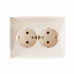 SE Дуэт Беж Розетка 2-ая с/з арт. WDE000224