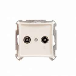 SE Дуэт Беж Розетка TV-FM проходная 11dB арт. WDE000295