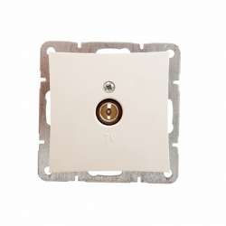 SE Дуэт Беж Розетка TV единственная 0,7dB арт. WDE000291