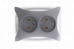 SE Дуэт Серебро Розетка 2-ая б/з арт. WDE000320