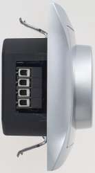 SE Дуэт Серебро Светорегулятор поворотно-нажимной 600Вт/ВА, универсальный, в сборе с рамкой арт. WDE000336