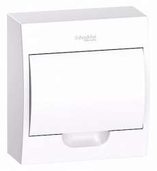 SE EASY 9 Корпус навесной с белой дверью 1ряд/8мод, IP40,IK07,63А, 2 клеммы арт. EZ9E108P2SRU