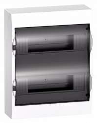 SE EASY 9 Корпус навесной с прозрачной дверью 2ряд/24мод, IP40, IK07, 63А, 2 клеммы арт. EZ9E212S2SRU