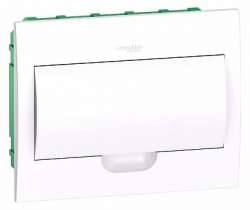 SE EASY 9 Корпус встраиваемый с белой дверью 1ряд/12мод, IP40, IK07, 63А, 2 клеммы арт. EZ9E112P2FRU