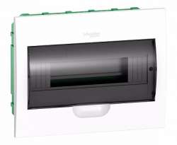 SE EASY 9 Корпус встраиваемый с прозрачной дверью 1ряд/12мод, IP40, IK07, 63А, 2 клеммы арт. EZ9E112S2FRU