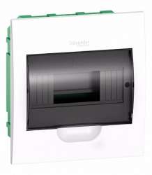 SE EASY 9 Корпус встраиваемый с прозрачной дверью 1ряд/8мод, IP40, IK07,63А, 2 клеммы арт. EZ9E108S2FRU