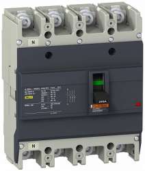 SE EasyPact EZC 250N Автоматический выключатель 4P/3Т 200A 25кA/415В арт. EZC250N4200