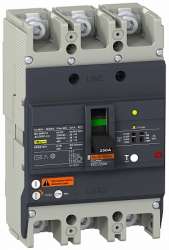 SE EasyPact EZC Автоматический выключатель с дифференциальной защитой 36кA 415 В 3P3Т 200A арт. EZCV250H3200