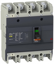 SE EasyPact EZC250 Автоматический выключатель 25кA 415В 4P4Т 175А арт. EZC250N44175