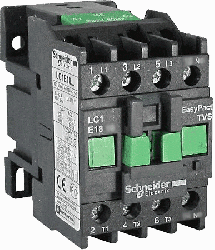 SE EasyPact TVS TeSys E Контактор 3P 1НО 18А 400В AC3 380В 50Гц арт. LC1E1810F5