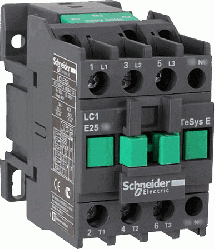 SE EasyPact TVS TeSys E Контактор 3P 1НО 25А 400В AC3 220В 50Гц арт. LC1E2510M5